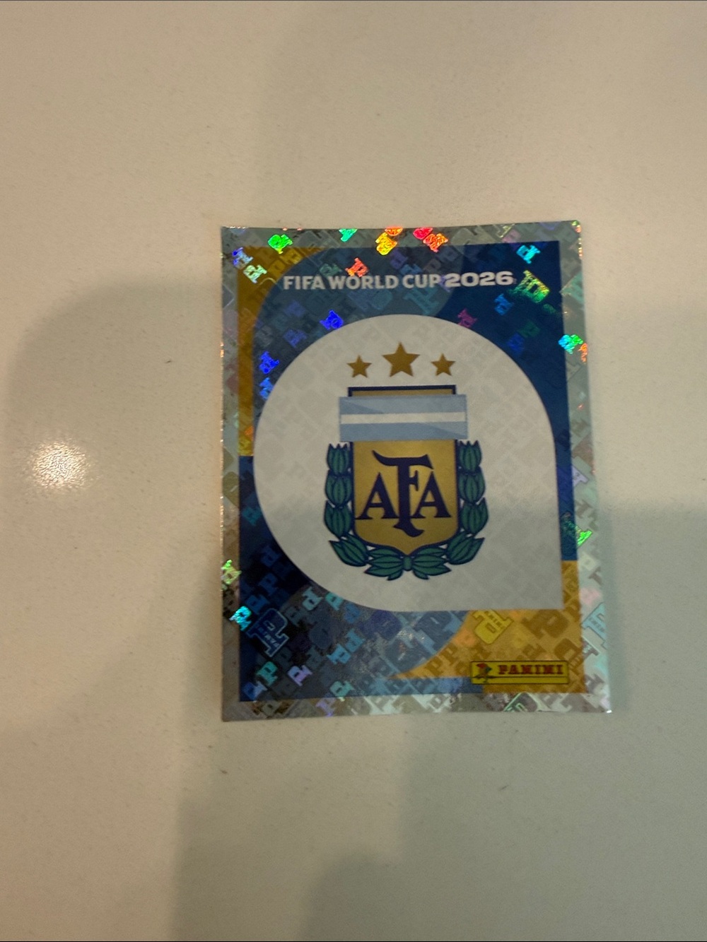 Panini Argentina AFA Holographic Crest - Blue, Gold, White